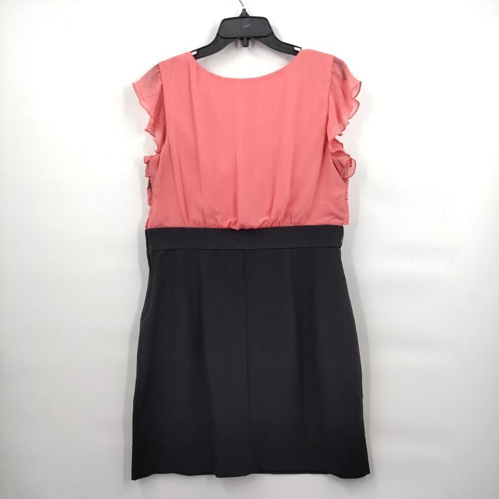 Iz Byer Flutter Sleeve Ruffled Colorblock Bodycon… - image 6